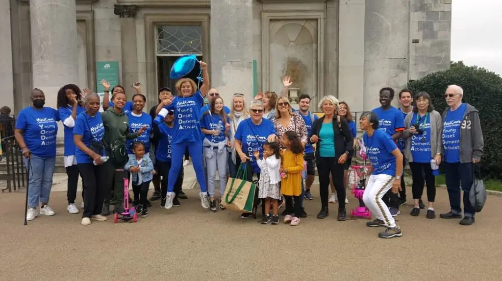 The Young Onset Dementia Activists Group pose in a group picture